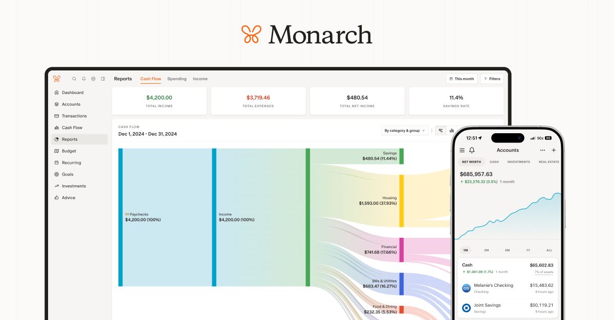 Monarch Money app preview